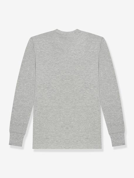 Thermal T-shirt D257 by DIM grey+white 