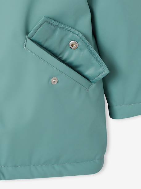 Raincoat with Sherpa Lining for Girls anthracite+green+indigo+mauve+multicoloured 