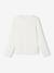 Long-sleeved T-shirt for girls ecru+mauve+taupe 