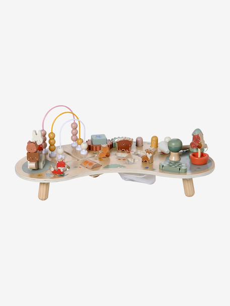 Rounded wooden activity table FSC®100% by HAPPY FOREST ecru 