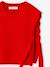 Sleeveless jumper for girls red 