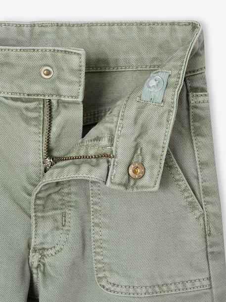 Wide Leg MorphologiK Trousers for Girls coral+grey green+khaki+old rose 