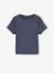 Pack of 2 cropped T-shirts for girls ink blue 