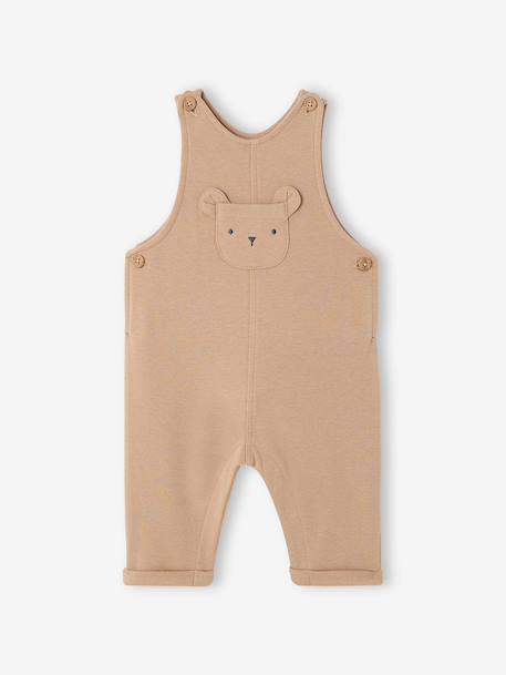 Dungarees for newborn baby boys marl beige 