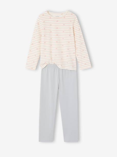 Pack of 2 pyjamas for girls beige 