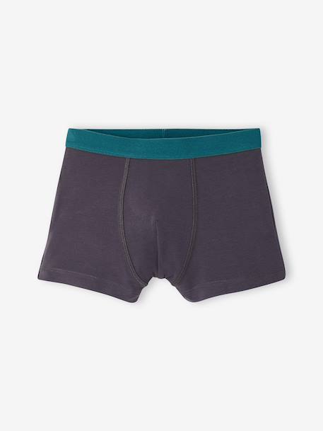 Pack of 5 boxer shorts for boys anthracite 