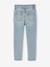 Slim-fit jeans for girls light blue+medium blue 