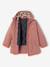 3-in-1 detachable parka for girls blush+navy blue 
