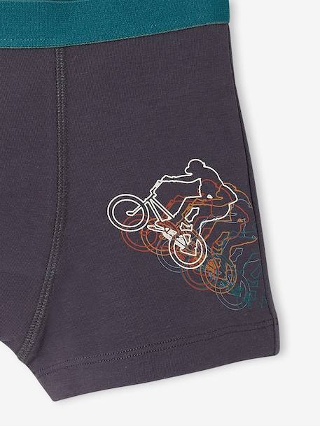 Pack of 5 boxer shorts for boys anthracite 