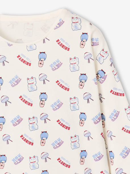 Pack of 2 pyjamas for girls beige 