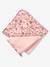 Hooded towel and mitt by LATIKA printed pink 
