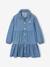 Lightweight Denim Dress for Girls denim grey+medium blue 