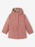 3-in-1 detachable parka for girls blush+navy blue 