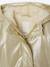 Glittered waxed coat for girls gold 