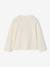 Long-sleeved T-shirt for girls ecru+rosy 