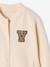 Varsity-Style Fleece Jacket for Girls beige+marl grey+navy blue 