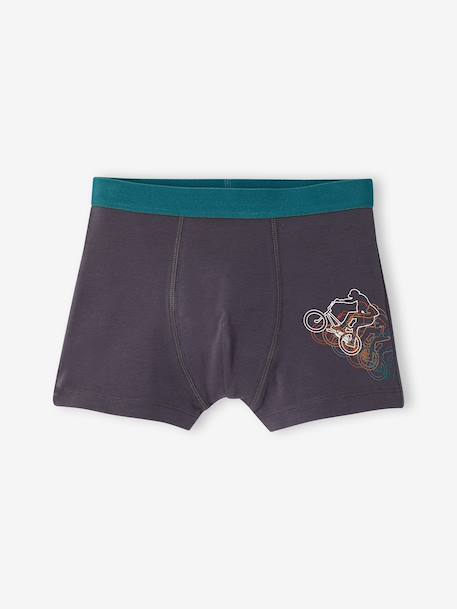Pack of 5 boxer shorts for boys anthracite 