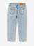 Girls' embroidered floral Mom jeans blue+light blue+medium blue 