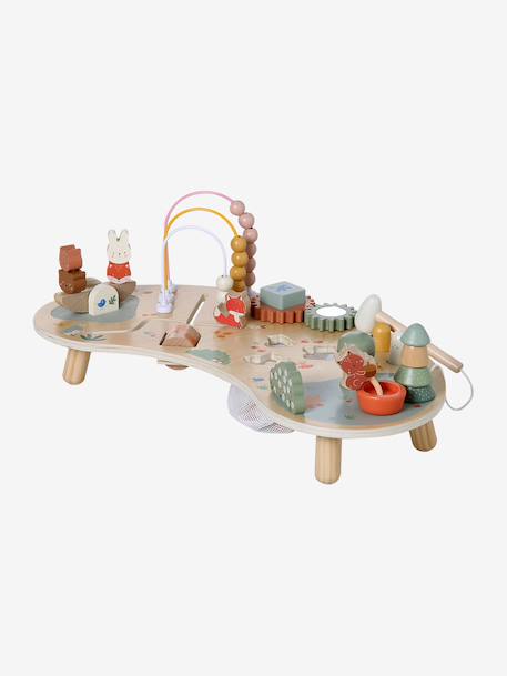 Rounded wooden activity table FSC®100% by HAPPY FOREST ecru 