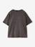 Short-sleeved T-shirt for girls anthracite+ecru 