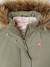 3-in-1 Parka with Hood for Girls black+GREEN DARK SOLID+grey green+khaki+PURPLE MEDIUM SOLID+sage 