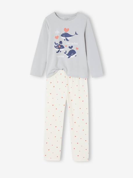 Pack of 2 pyjamas for girls beige 