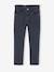 Slim-fit trousers for girls ink blue+mauve 
