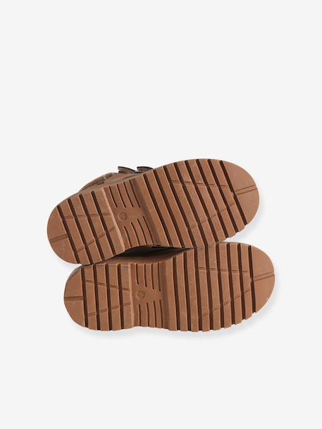 Touch-fastening boots for boys brown 