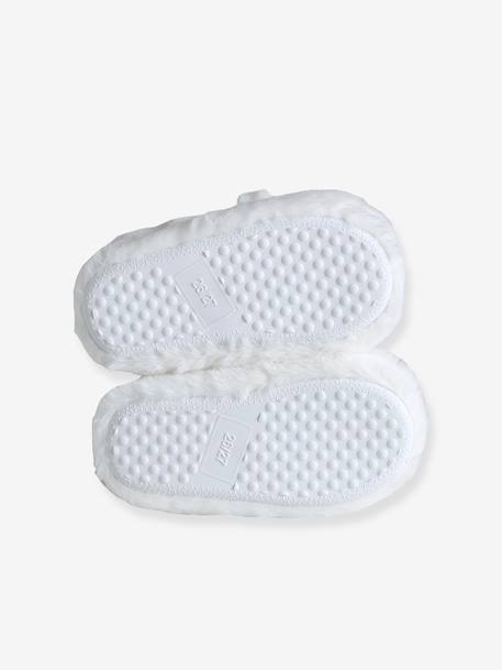 Deer Slippers ecru+pale pink 