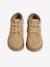 High-Top Leather Trainers with Laces, for Boys beige+navy blue 