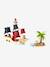 FSC®100% wooden pirate ship red 