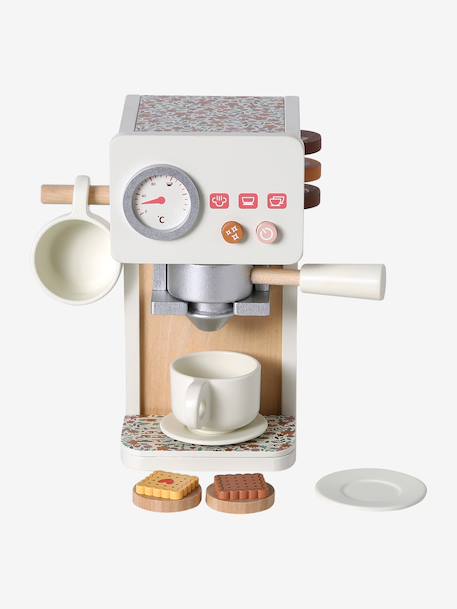 Retro wooden coffee machine Flower FSC®100% rose 