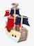 FSC®100% wooden pirate ship red 