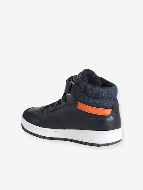 High-top trainers for boys navy blue 
