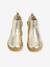 Zip-up boots for girls gold 