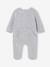 Pack of 3 baby sleepsuits with back opening marl beige+marl grey+sage green 