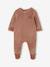 Pack of 3 baby sleepsuits with back opening marl beige+marl grey+sage green 