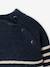 Jumper for girls ecru+navy blue 