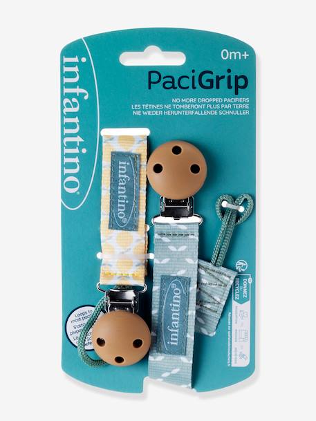 Pack of 2 INFANTINO Dummy Clips yellow 