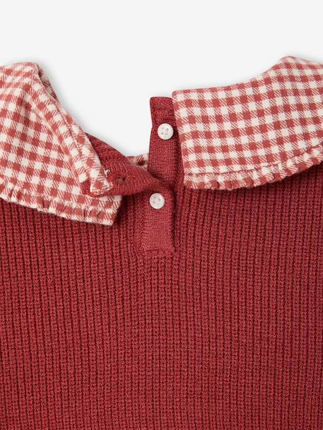2-in-1 jumper for girls lilac+navy blue+tomato red 