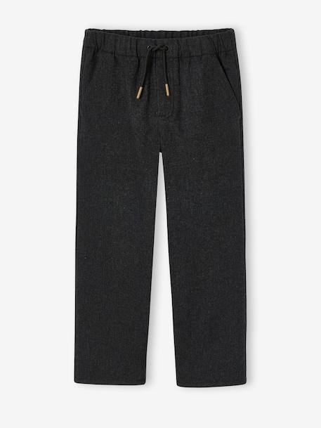 Straight-leg trousers for boys anthracite 