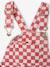 Dungarees in twill for girls sweet pink 