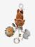 Multisensory Toy with Clip, Tanzania BEIGE MEDIUM SOLID WITH DECOR+brown 