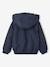 Sherpa-Lined Hooded Windcheater for Girls navy blue+rose 