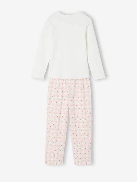 Pyjamas with trousers for girls pale pink 