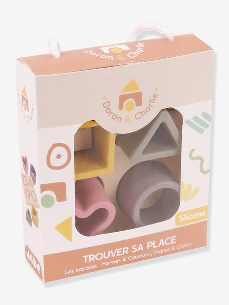 Silicone shape sorter game multicoloured 