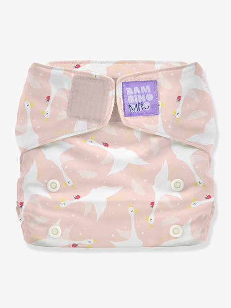 Miosolo all-in-one nappy by BAMBINO MIO green+rose+white 
