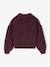Cardigan with jewel buttons for girls plum 