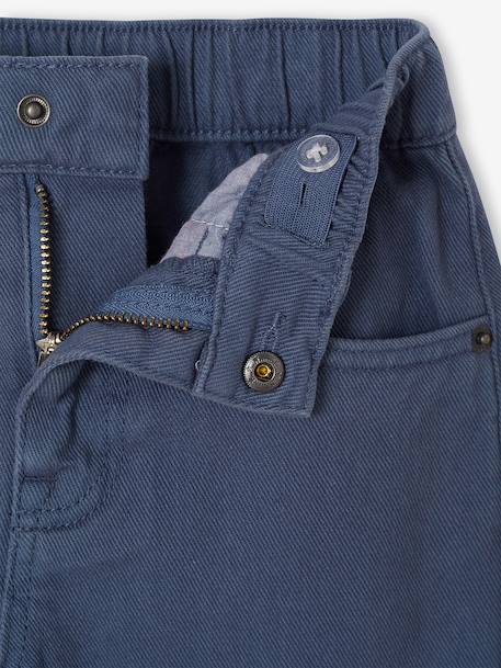 Cargo trousers for boys denim blue+olive 