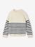 Jumper for girls ecru+navy blue 